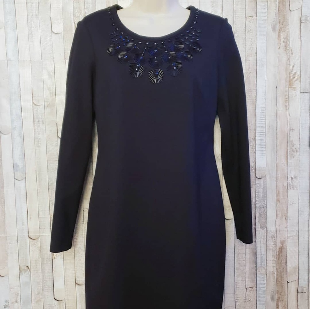 °Jones New York black long sleeve sheath dress